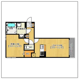 Rejoice松島【201号室】の間取り