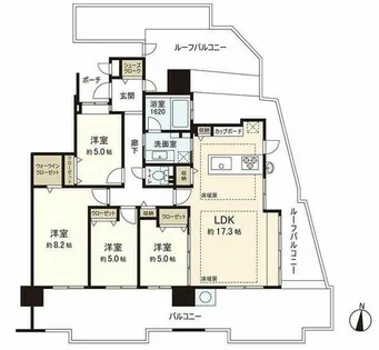 エイルマンション清水【11階】の間取り