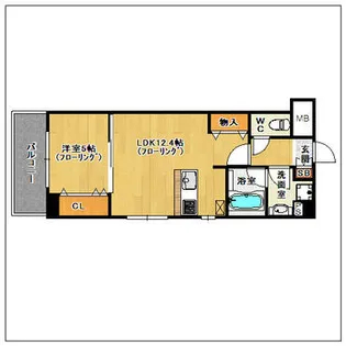 アークコート【201号室】の間取り