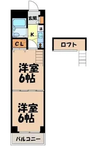 桜マンション【6階】の間取り