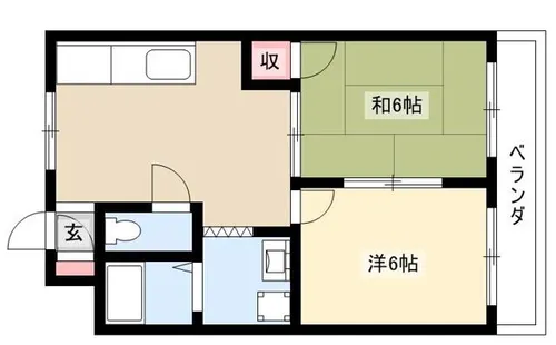 メゾンアップル【3階】の間取り