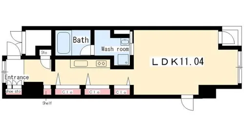 N.S.ZEAL泉【701号室】の間取り