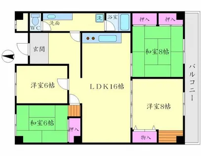 4LDKの間取り画像