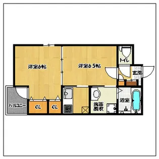 フローラリアII【201号室】の間取り