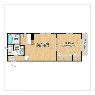 シャーメゾンAKI【205号室】の間取り