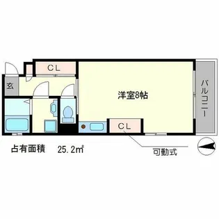 ヴァレ銀閣寺【201号室】の間取り