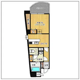 フレックス大濠公園【6階】の間取り