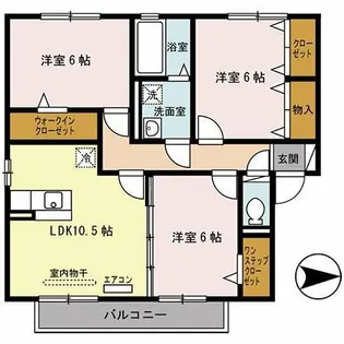エスペランサB棟【2階】の間取り