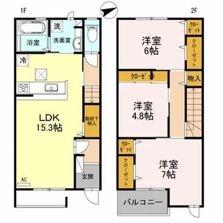 GRANDE SUR【1階】の間取り