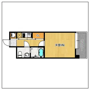 エステートモア博多駅南【805号室】の間取り