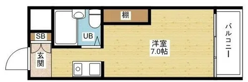 シャトー相川【4階】の間取り