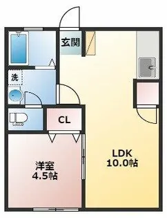 コーポ鈴森 A【2階】の間取り