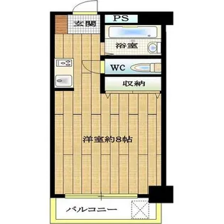 シティピア伝馬町 1号棟【301号室】の間取り