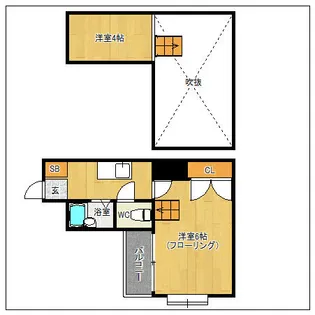 メゾン香住ヶ丘II【205号室】の間取り