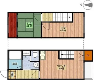 NYK針中野【7階】の間取り