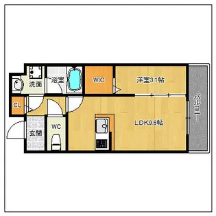 ルッシェ住吉【3階】の間取り