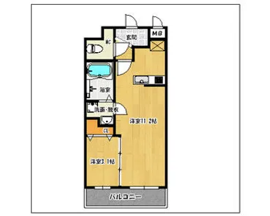 フォレスタ春日【6階】の間取り
