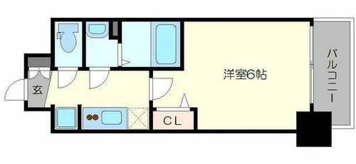 プレサンス新大阪ストリーム【9階】の間取り