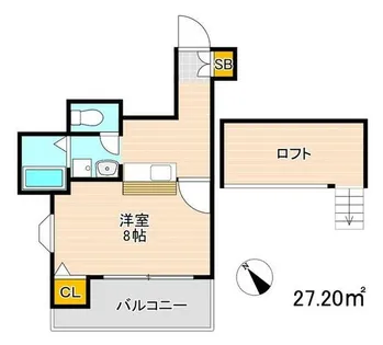 トータルサンシャインNAJIMA【101号室】の間取り