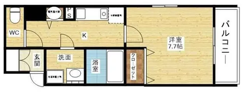 パセオ十三東【5階】の間取り