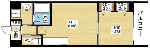 BRAVI新大阪【7階】の間取り
