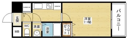大阪府大阪市淀川区東三国4丁目【マンション】の間取り