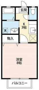 愛知県岡崎市上地1丁目【アパート】の間取り