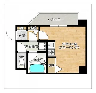 ダイアパレスエクセーブル九州大学前【10階】の間取り