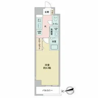 KDXレジデンス今池(旧ISM今池)【0705号室】の間取り