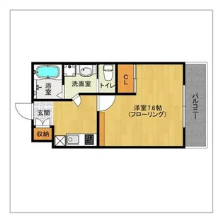 サヴォイマキシマイズ博多ステーション【509号室】の間取り