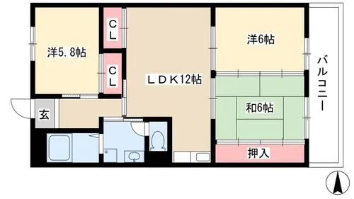 3LDKの間取り画像