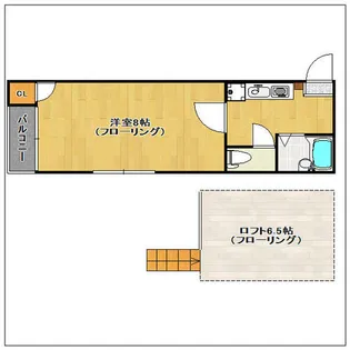プラムハウス美野島【1階】の間取り