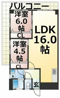 シャトー振甫【201号室】の間取り
