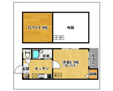 ポラリス高宮【Ⅰ103号室】の間取り