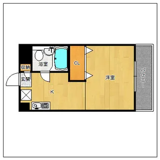 西都ビル【406号室】の間取り