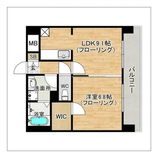 ロイヤルステージ吉塚【1005号室】の間取り
