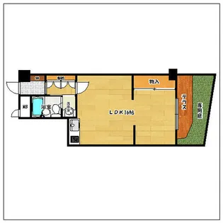 朝日プラザ赤坂II【1階】の間取り