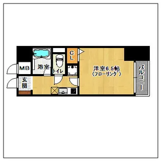 ハイネス大手門【501号室】の間取り