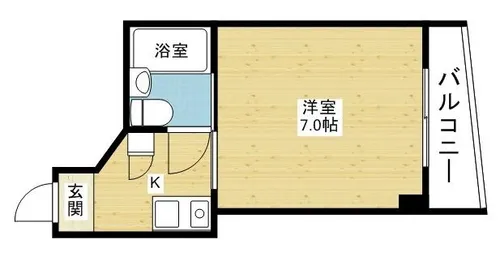 ロータリーマンション上新庄【4階】の間取り