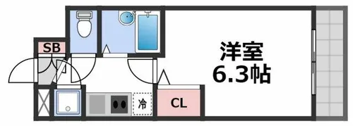 S・Eファースト【7階】の間取り