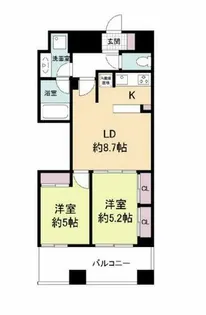 レジディア心斎橋ウエスト【11階】の間取り