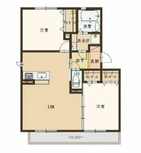 コート・ド・メール【2階】の間取り