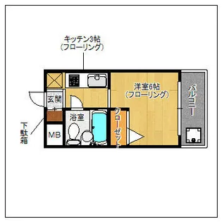 メゾン・ド・エソール【1階】の間取り