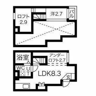Maison Blanche【1階】の間取り