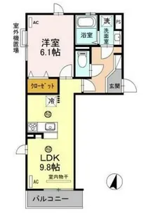 アズール【3階】の間取り