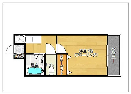 リゲール箱崎【502号室】の間取り