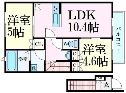 MISTRAL別所Ⅱ【2階】の間取り