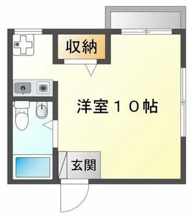 メゾンくぼた【206号室】の間取り