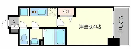 プレサンス淡路駅前【5階】の間取り