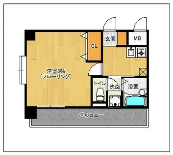 リーブラ都府楼弐番館【203号室】の間取り
